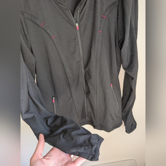 Athleta Black Love Zip Up Jacket Size XL - Picture 5 of 5